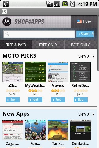  9  SHOP4APPS - Motorola    App Store