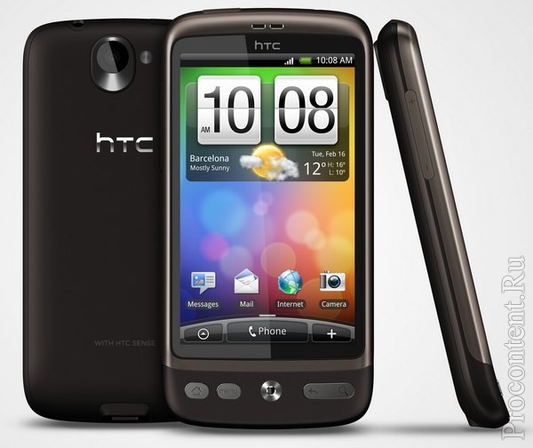  6  HTC Desire:    