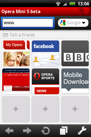  4  Opera Mini 5  Android