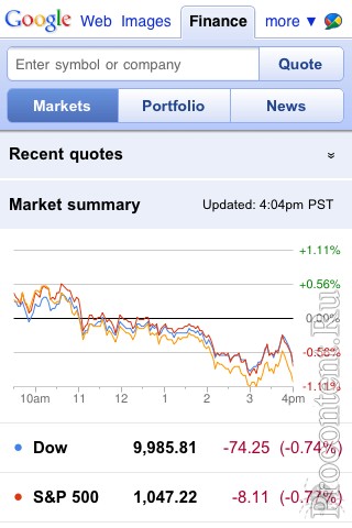  1   Google Finance  Android  iPhone