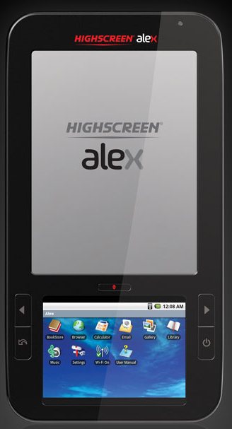 2   Highscreen Alex: Android  E-Ink