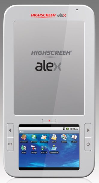  3   Highscreen Alex: Android  E-Ink
