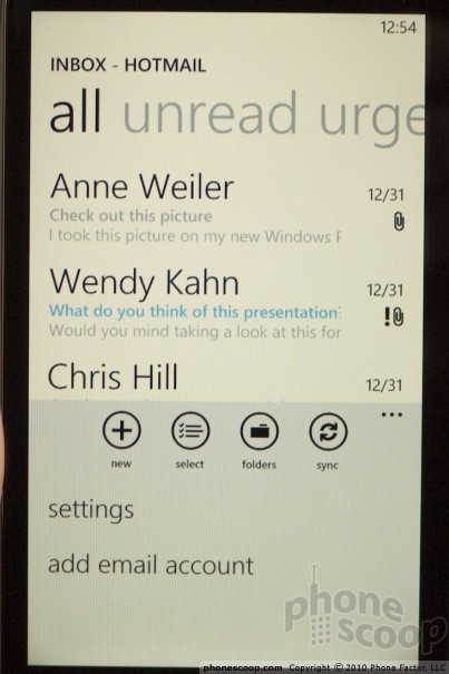  7  Windows Phone 7:  