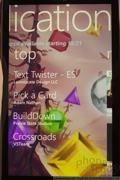  25  Windows Phone 7:  