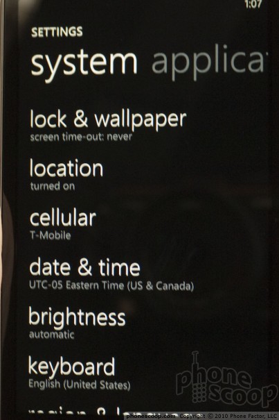  36  Windows Phone 7:  