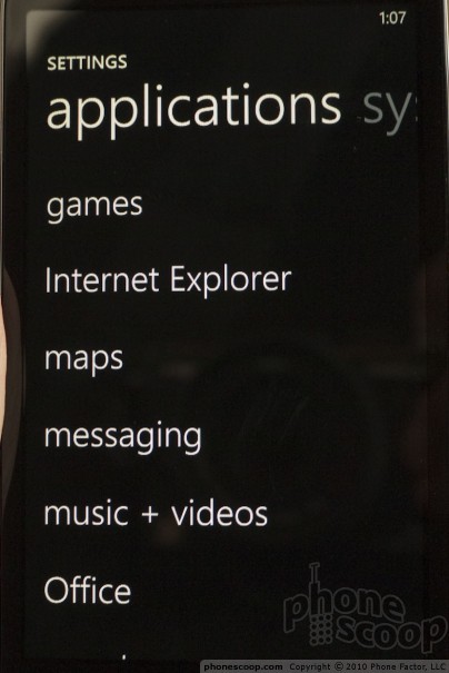  39  Windows Phone 7:  