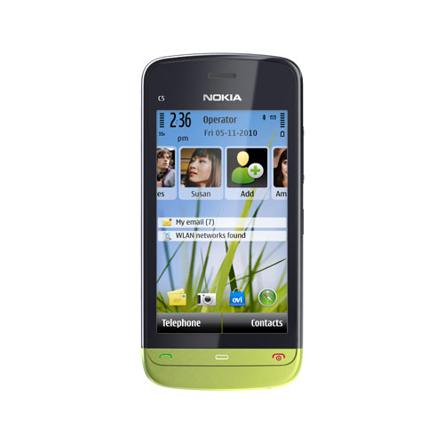  4  Nokia C5-03 -    Wi-Fi, GPS  3G  9 500
