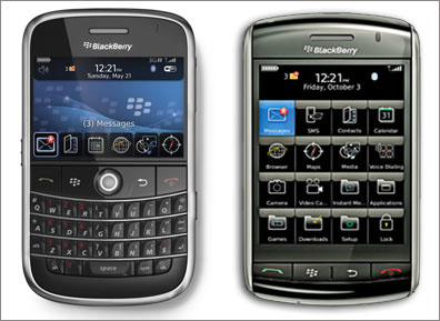  2  BlackBerry Bold 9700  BlackBerry Storm 9500    