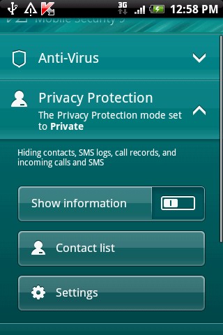 Фото 1 новости Kaspersky Mobile Security 9 уже можно купить в Android Market
