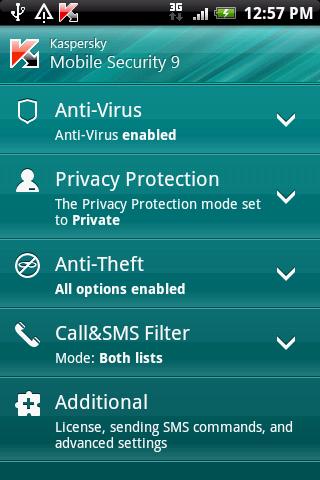 Фото 4 новости Kaspersky Mobile Security 9 уже можно купить в Android Market