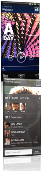 Facebook inside Xperia -     Sony Ericsson
