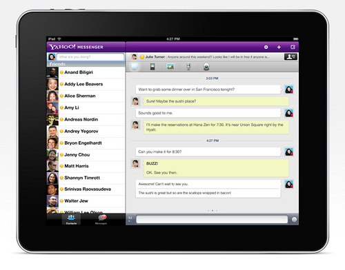  1  Yahoo Messenger  iPad