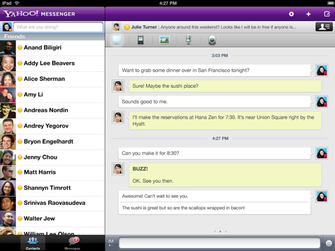  3  Yahoo Messenger  iPad