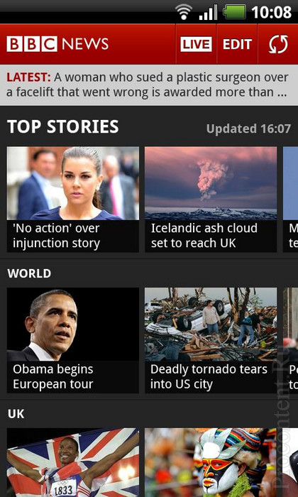 Фото 1 новости Мобильное приложение BBC - наконец-то в Android Market