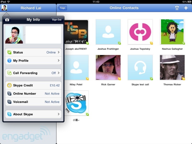  9  Skype  iPad   App Store,    ()
