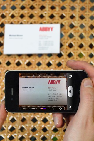  1     iPhone - ABBYY CardHolder