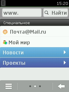 Мобильный браузер от Mail.Ru и Nokia