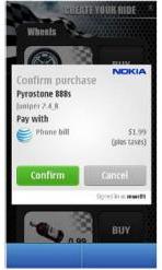 Покупки из приложений на Nokia S40