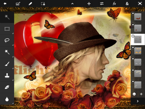  1  Photoshop Touch  iPad 2   App Store