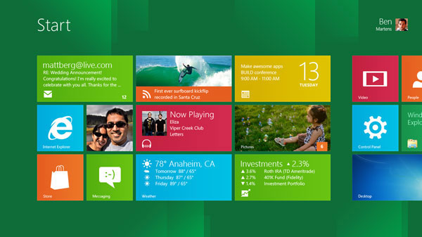  2  MWC 2012:  - Windows 8  Live Tiles  Windows Phone