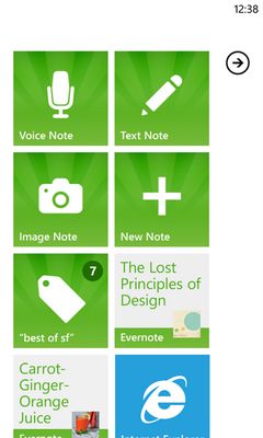  6   Evernote  Windows Phone 7 