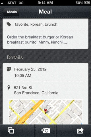  3   iPhone- Evernote Food  