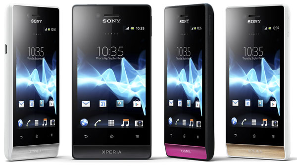  1   Sony Xperia miro  Xperia tipo  2 SIM- -   Android 4.0