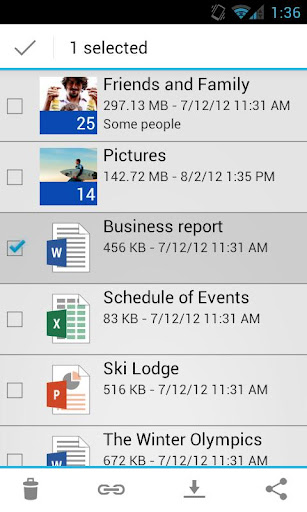  2  SkyDrive Microsoft   Android