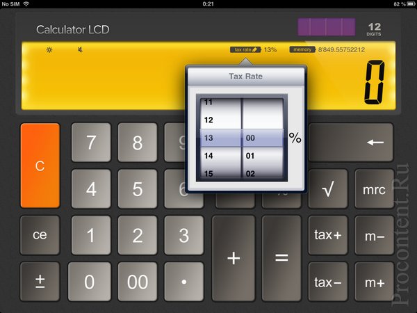  2   iPad- Calculator LCD -     
