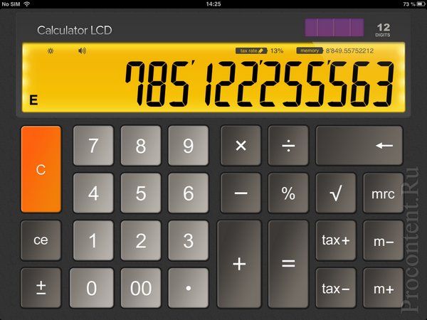  5   iPad- Calculator LCD -     