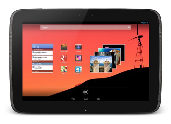  1  Google Nexus 10:     