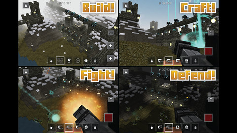  4  Minecraft`  Block Fortress   FPS  iPhone  iPad 