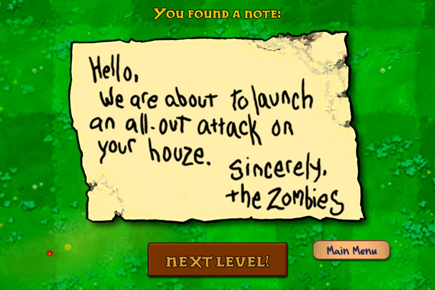  6   Plants VS Zombies:    !