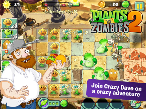 Plants vs. Zombies 2 для iPhone и iPad уже в App Store