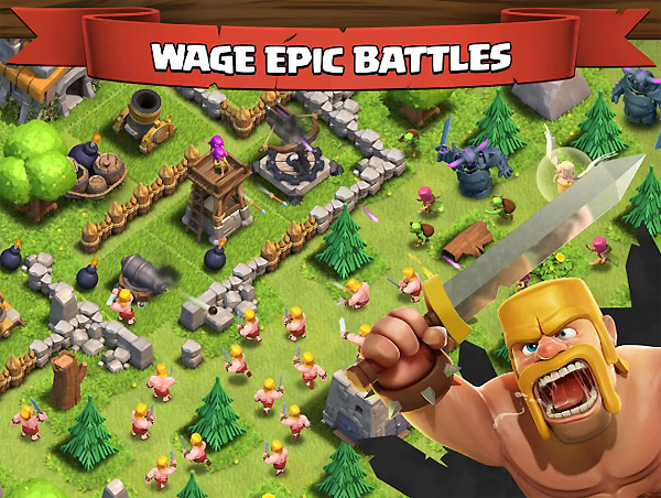  2  Clash of Clans  Android:   