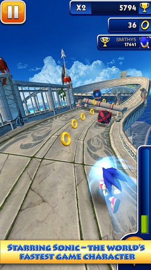  4   Sonic Dash  Android -    Sega