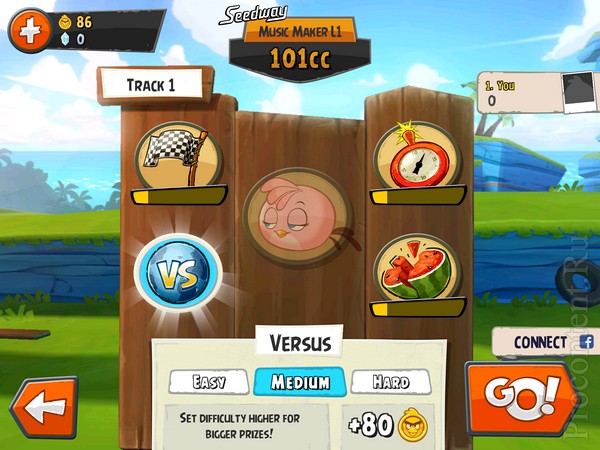 Обзор iOS-игры Angry Birds Go! - жадные пташки