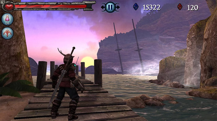  4  Infinity Blade  Android: -5   iOS-