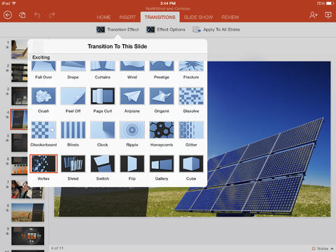  7  Word, Excel  PowerPoint  iPad:   App Store