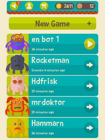   Andriod Word Monsters