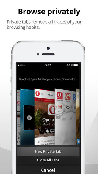  5   Opera Mini  iPhone  iPad