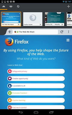 Браузер Firefox для Android научился быстро чистить и мгновенно синхронизировать