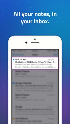   Mail to Self  iPhone:          
