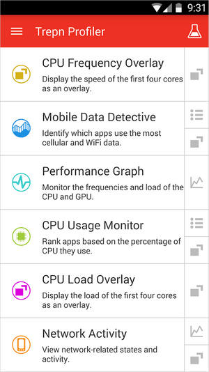  2  Trepn Profiler  Android:     
